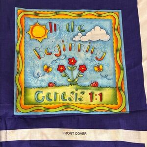 Colorful Genesis Book 1:1 Fabric Book (DIY)